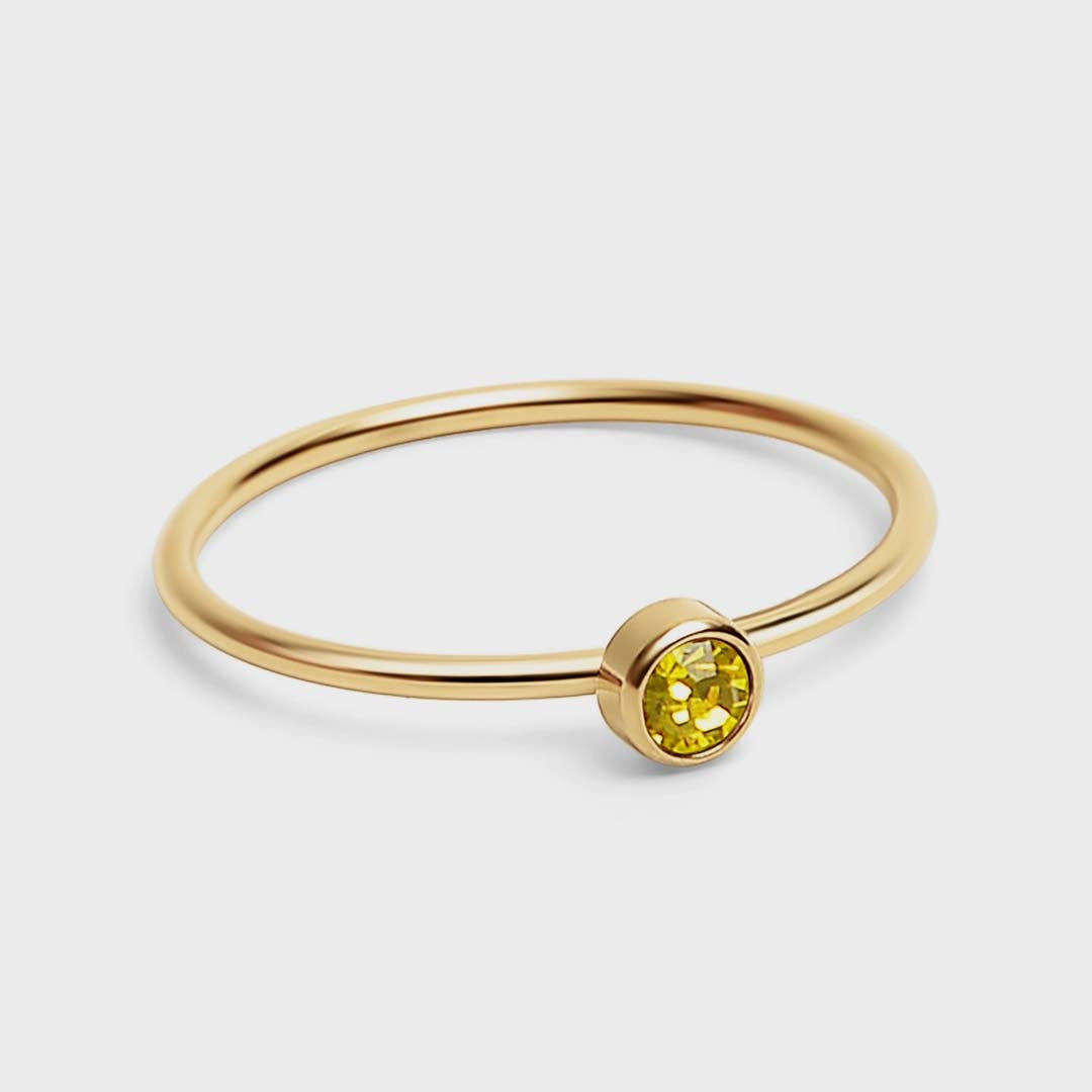 Birthstone Stacking Ring | November