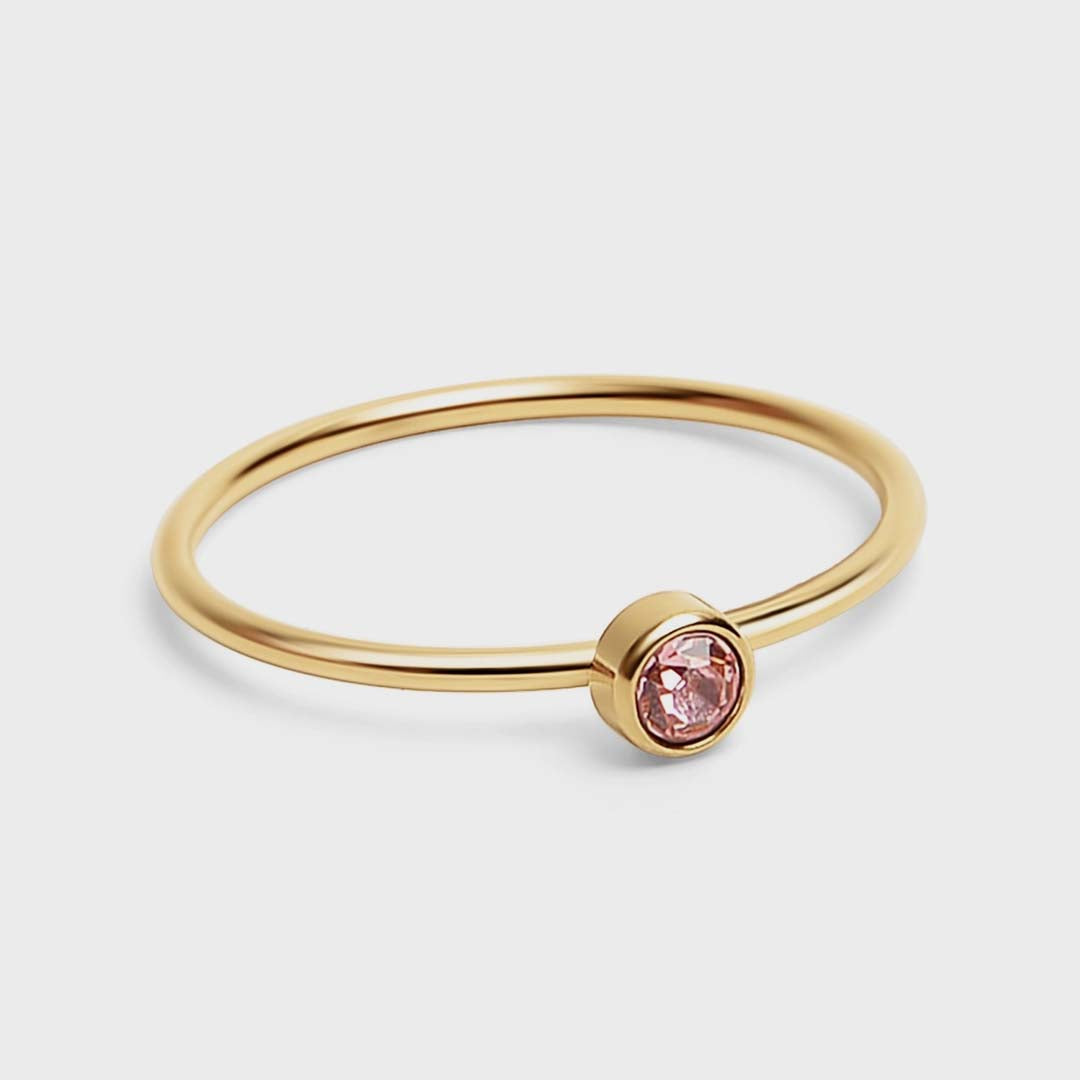 Birthstone Stacking Ring | October