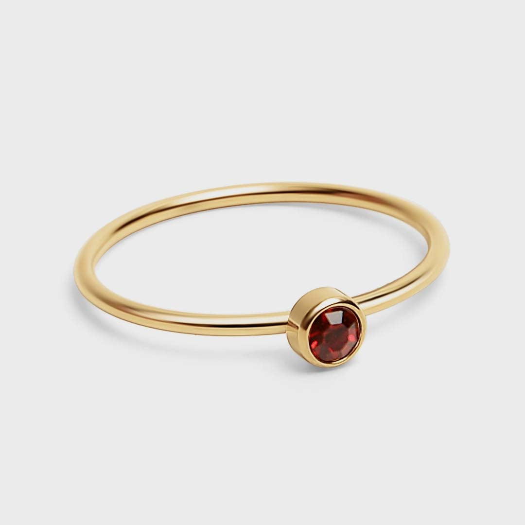 Birthstone Stacking Ring | January