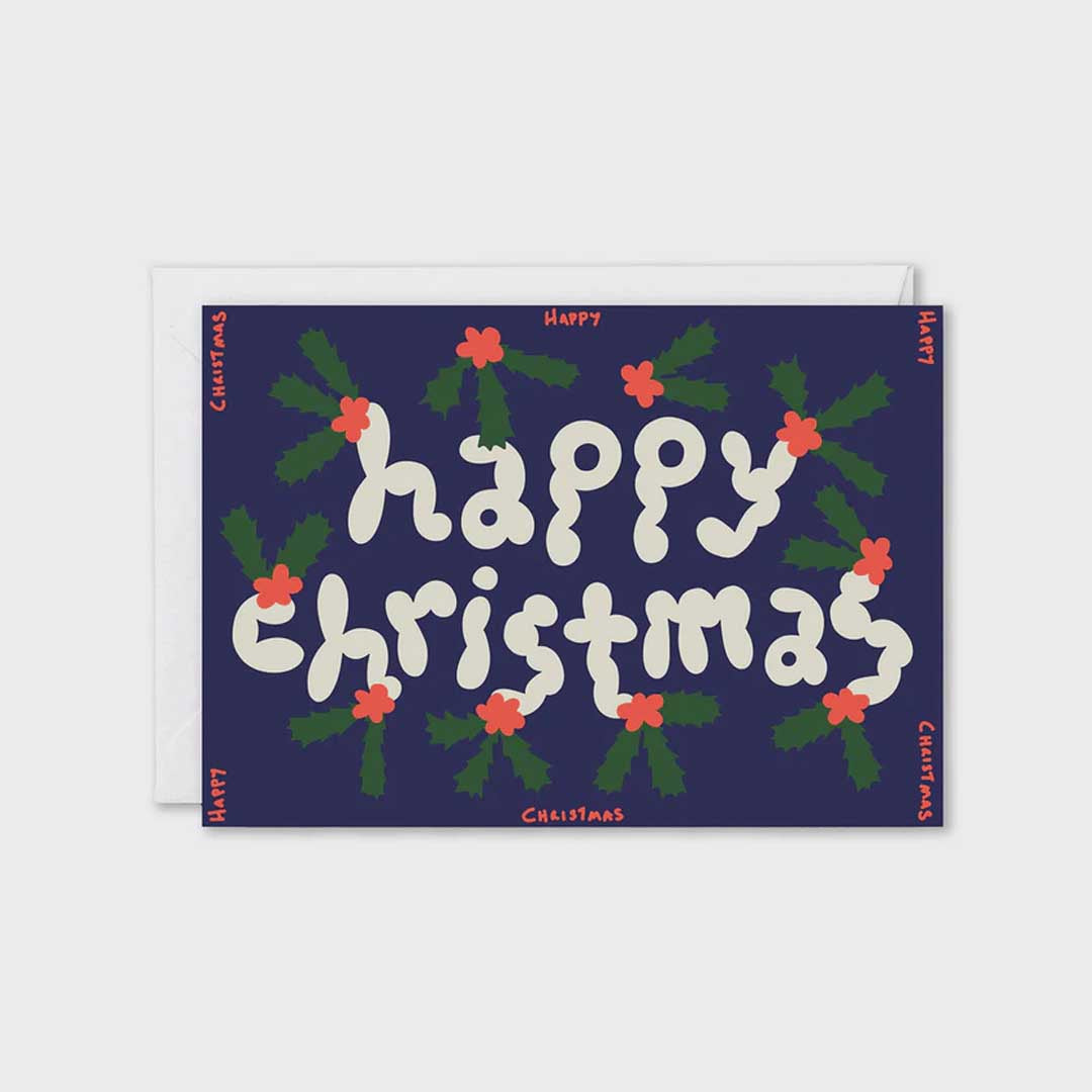 Christmas Card | Happy Christmas Holly