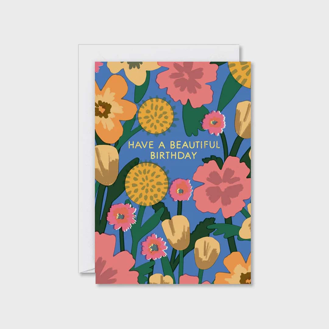 BIRTHDAY DAY CARD | CELEBRATION FLOWERS