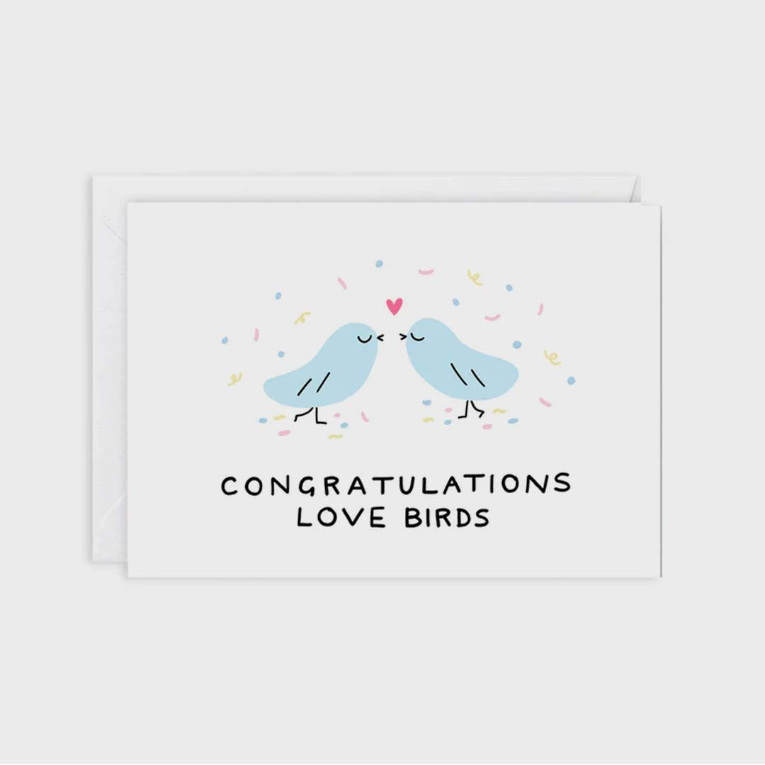 CONGRATS LOVE BIRDS CARD