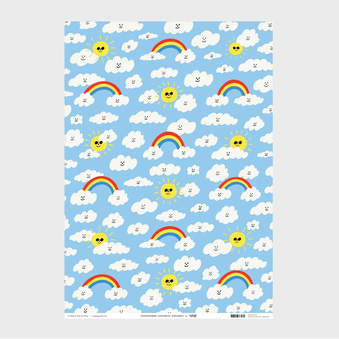 WRAPPING PAPER | SUNS & CLOUDS