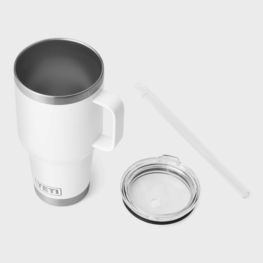 RAMBLER 35oz (1L) STRAW MUG |  WHITE