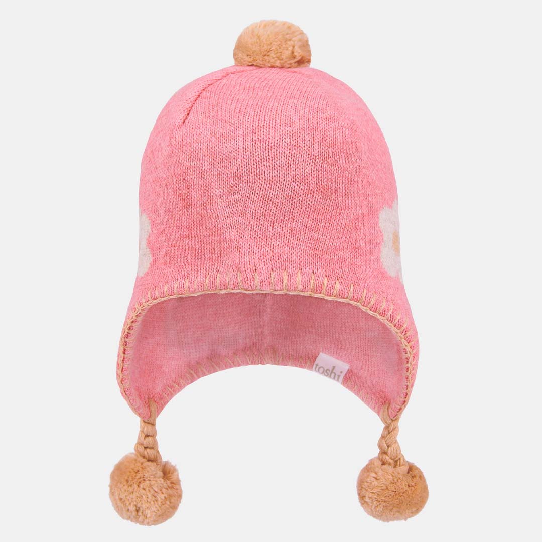 Organic Earmuff Beanie | Mystical Rosie Posie