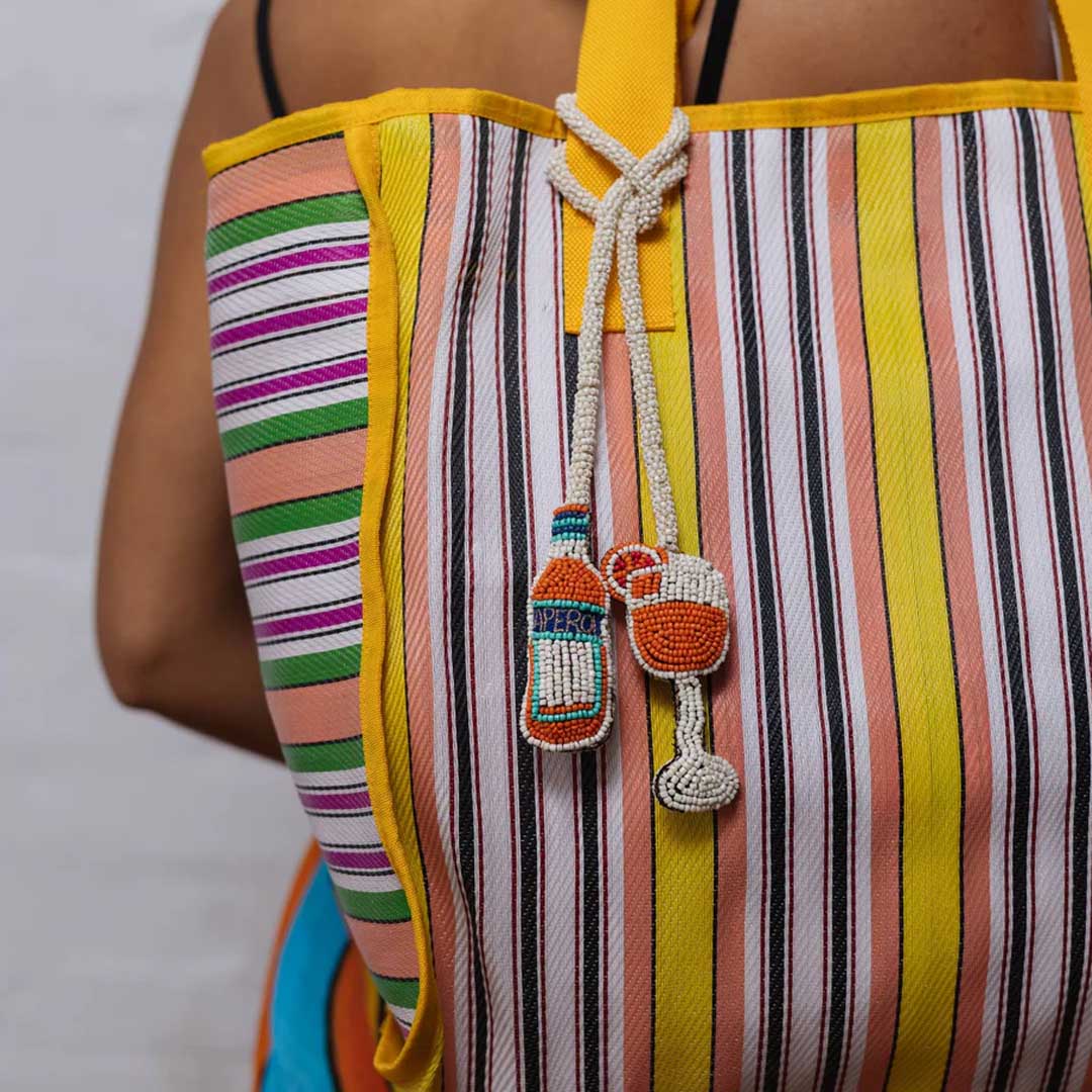 Beaded Bag Charm | Aperol