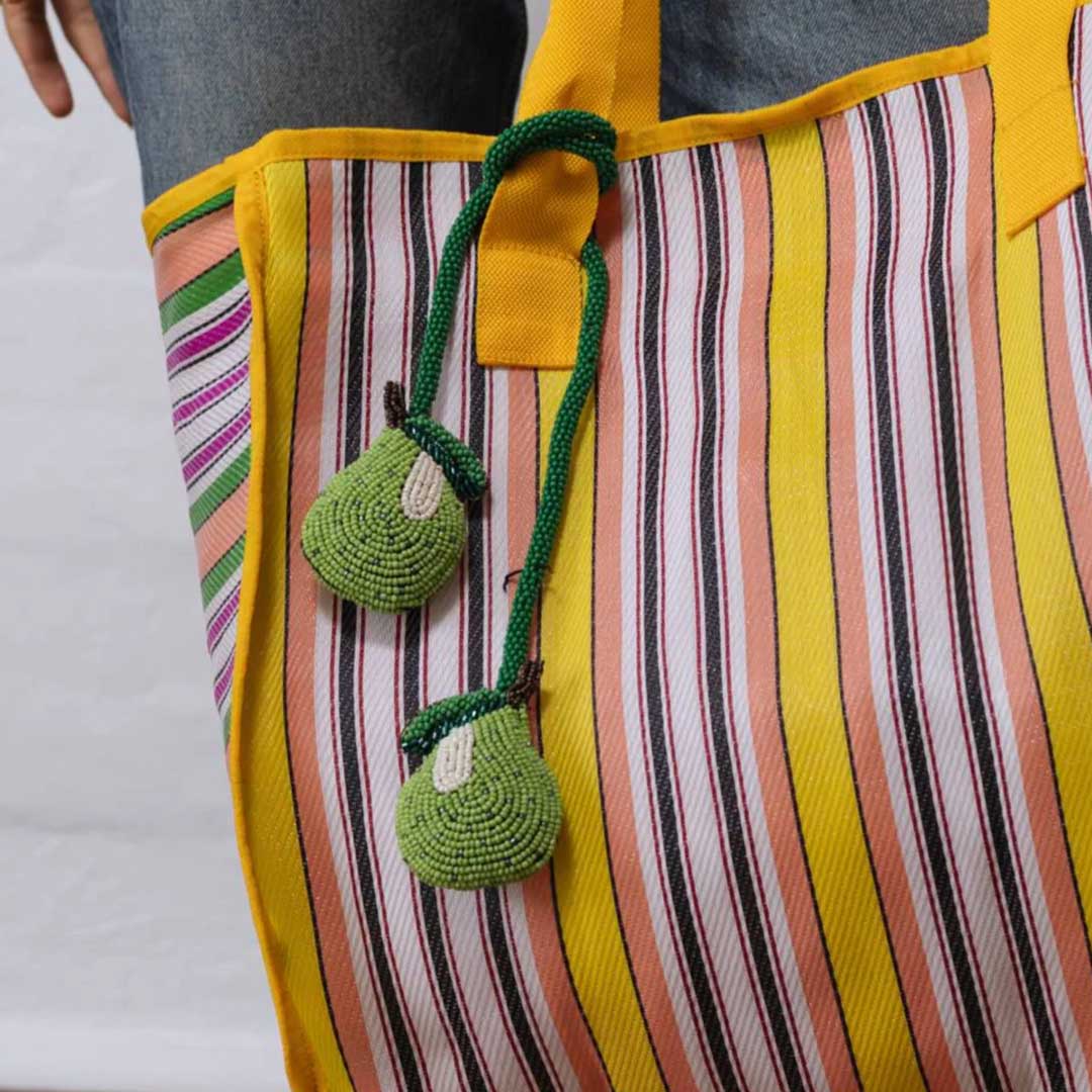 Beaded Bag Charm | Pears
