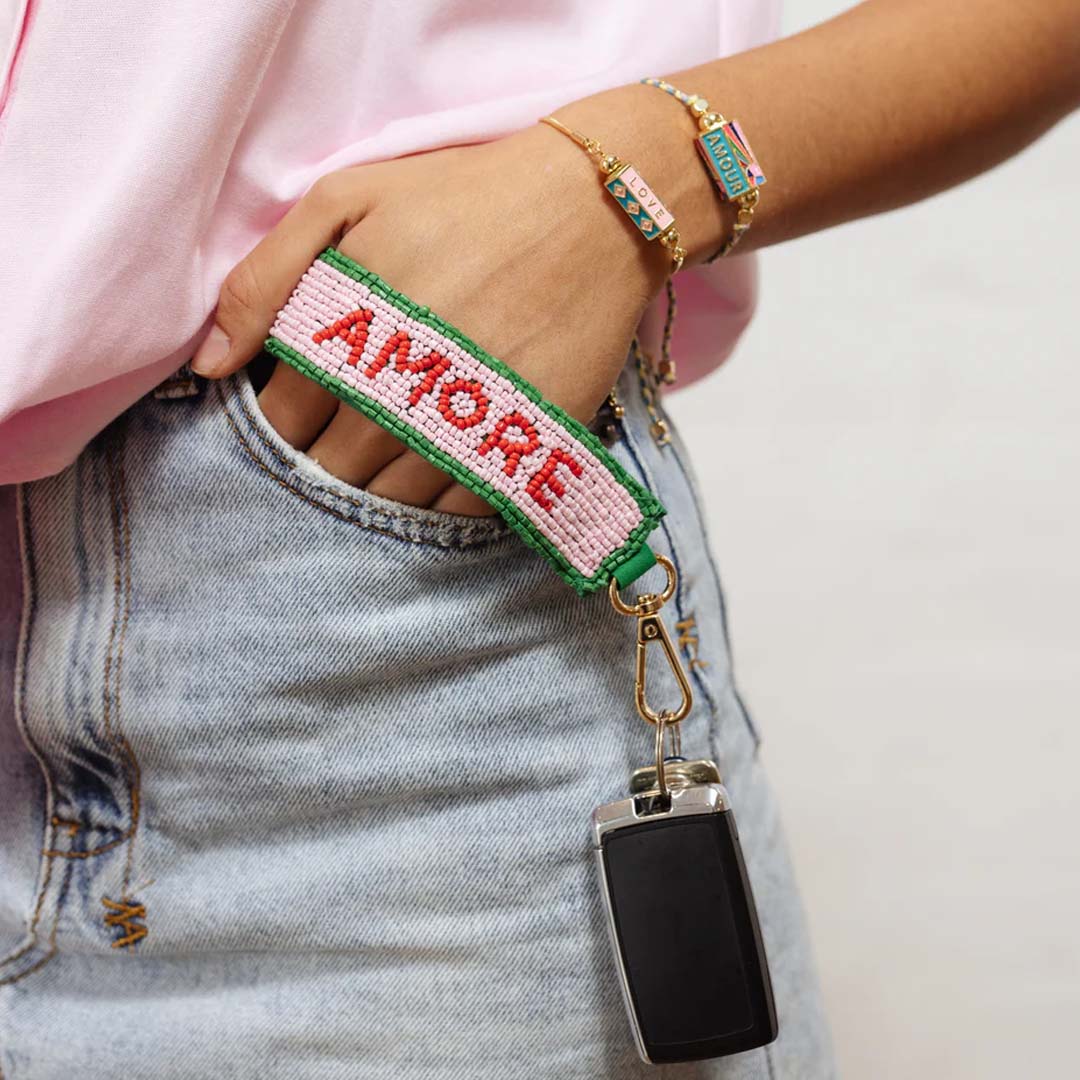 BEADED KEYCHAIN | AMORE