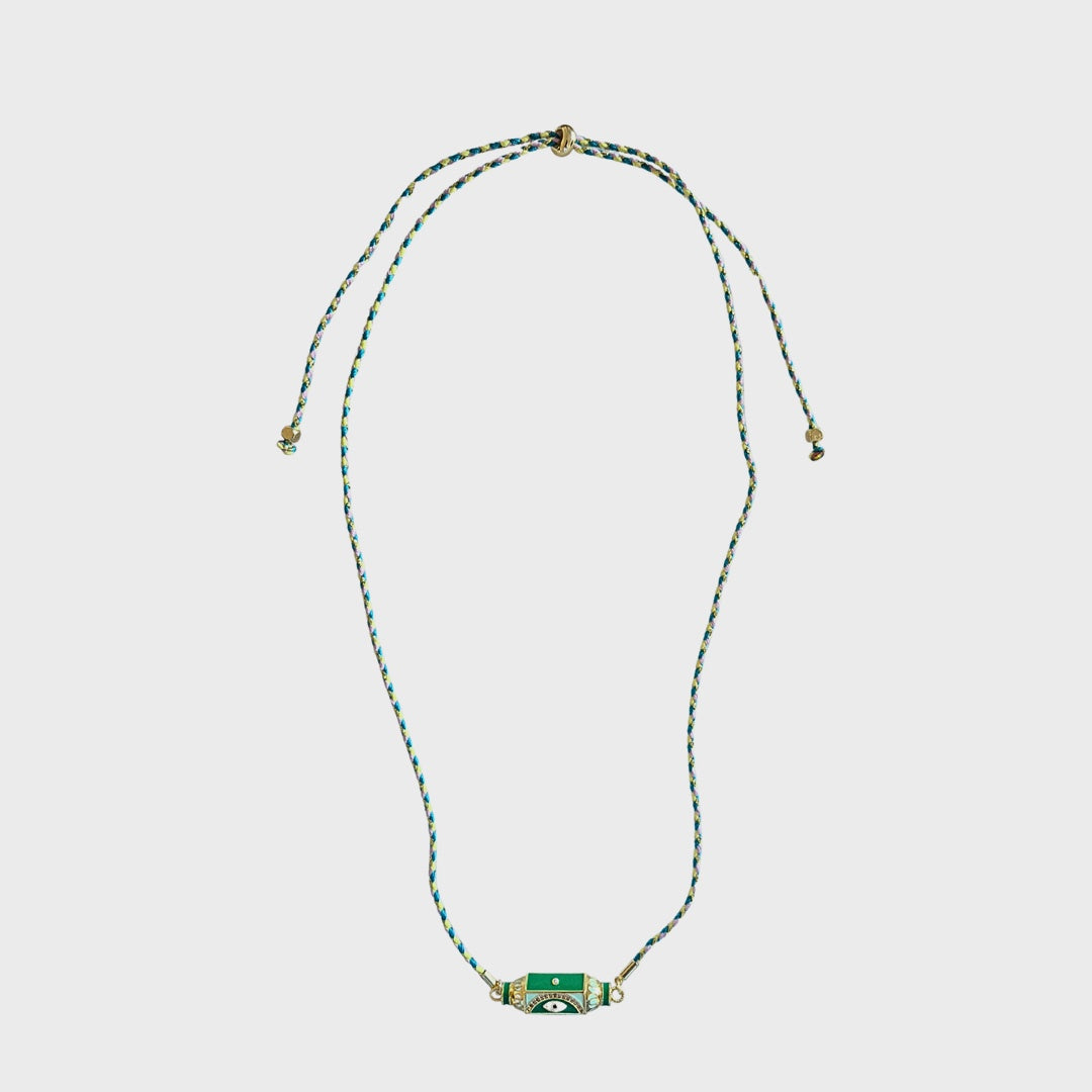 Cord Necklace | Eye Green