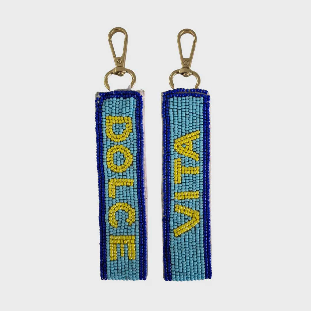Dolce Vita Beaded Keychain | Blue