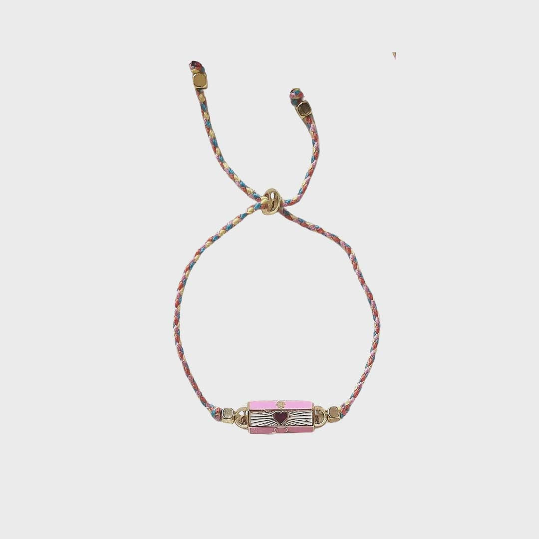 LUCKY CORD BRACELET | PINK