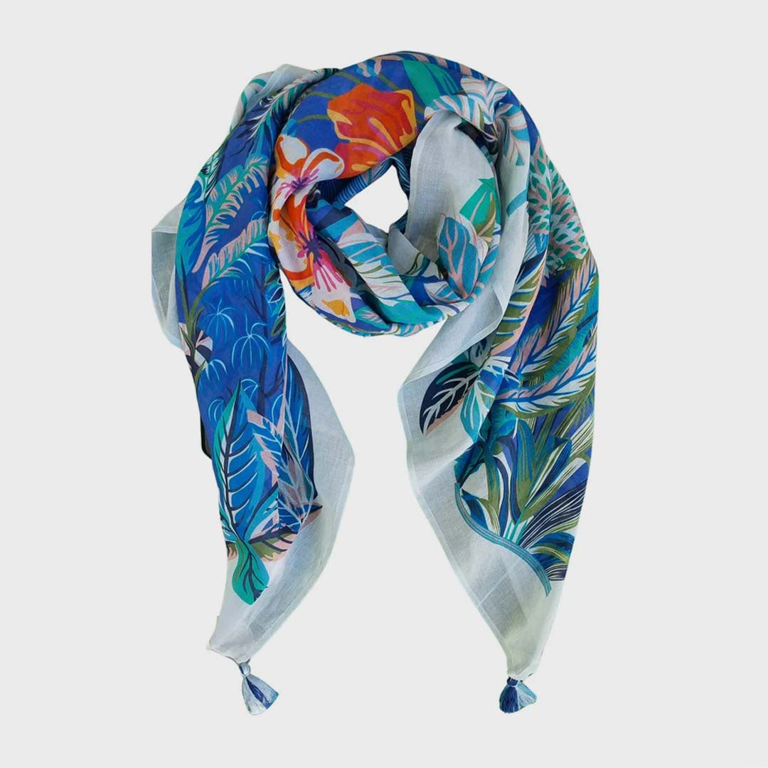 PURE COTTON SCARF  | ORANGE