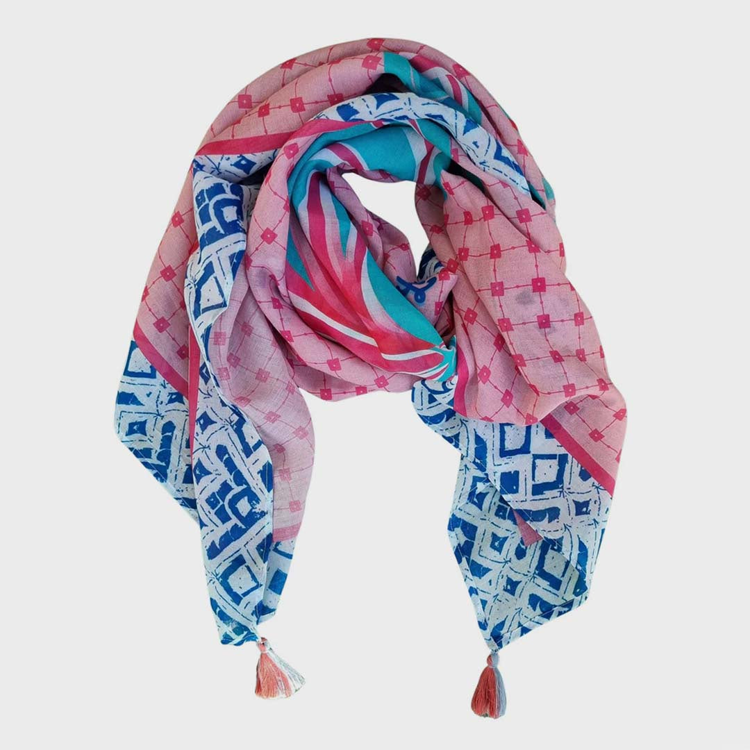 PURE COTTON SCARF | PINK