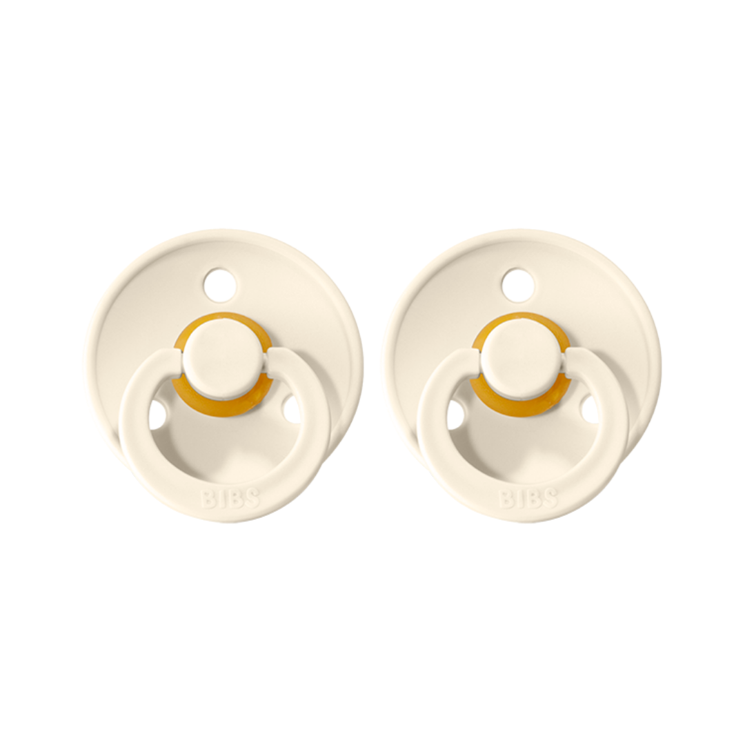 BIBS DUMMIES - TWIN PACK - IVORY