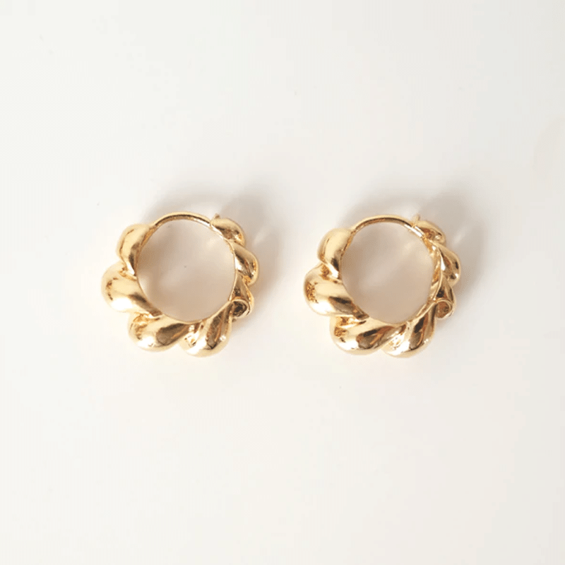 CROISSANT HOOPS - GOLD (E0016)