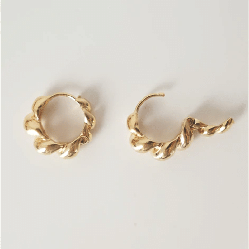 CROISSANT HOOPS - GOLD (E0016)