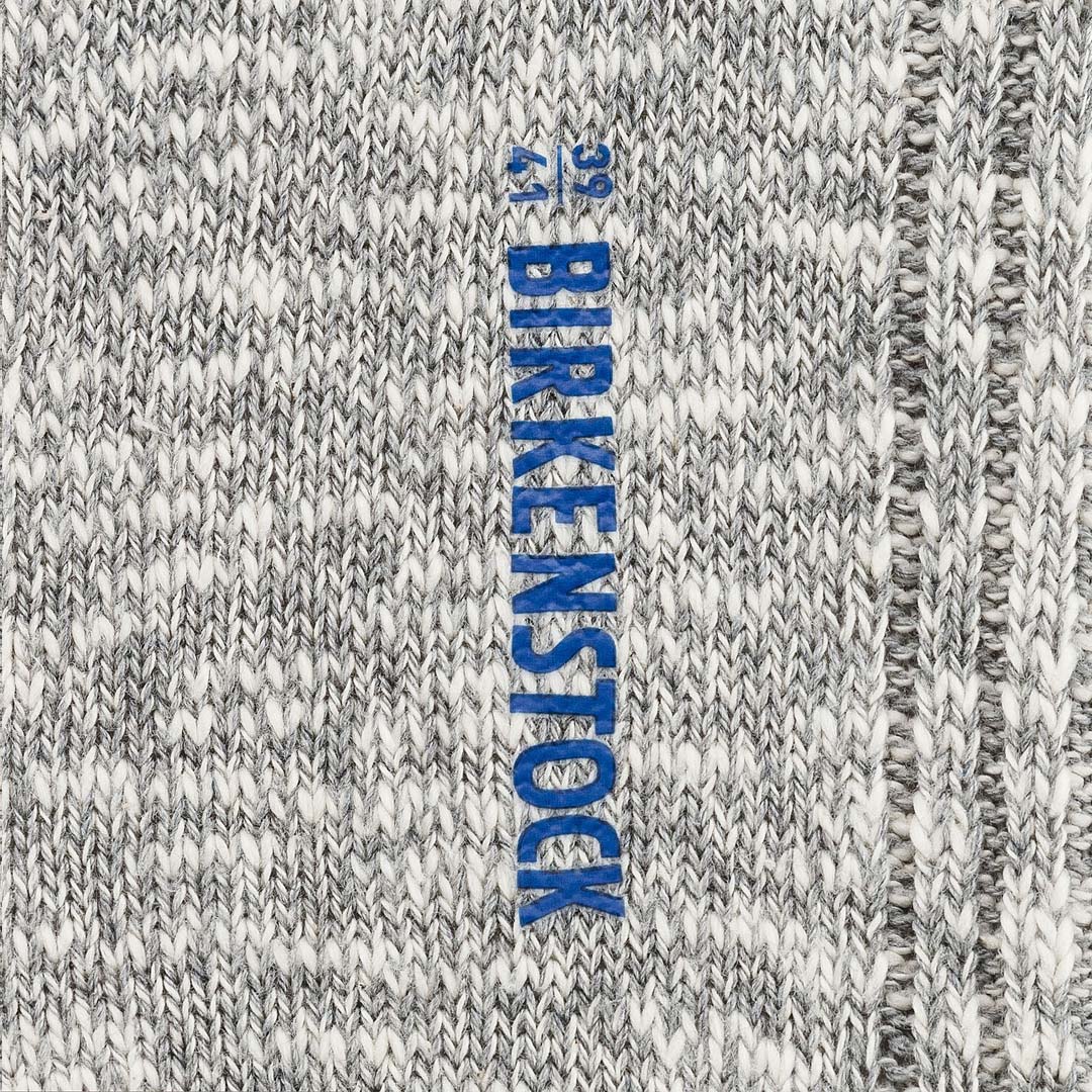 Cotton Slub Sock | Grey White