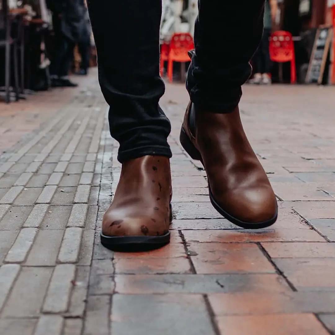 1900 ANKLE DRESS BOOT CHESTNUT BROWN