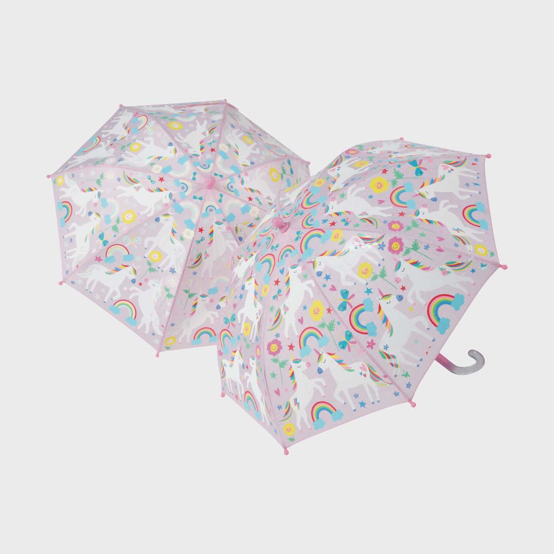 COLOUR CHANGING UMBRELLA | RAINBOW UNICORN