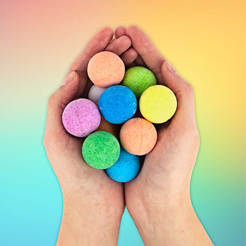 RAINBOW BATH BOMBS