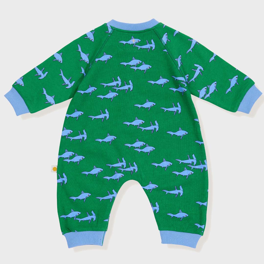 SHARKS TERRY RELAXED ROMPER