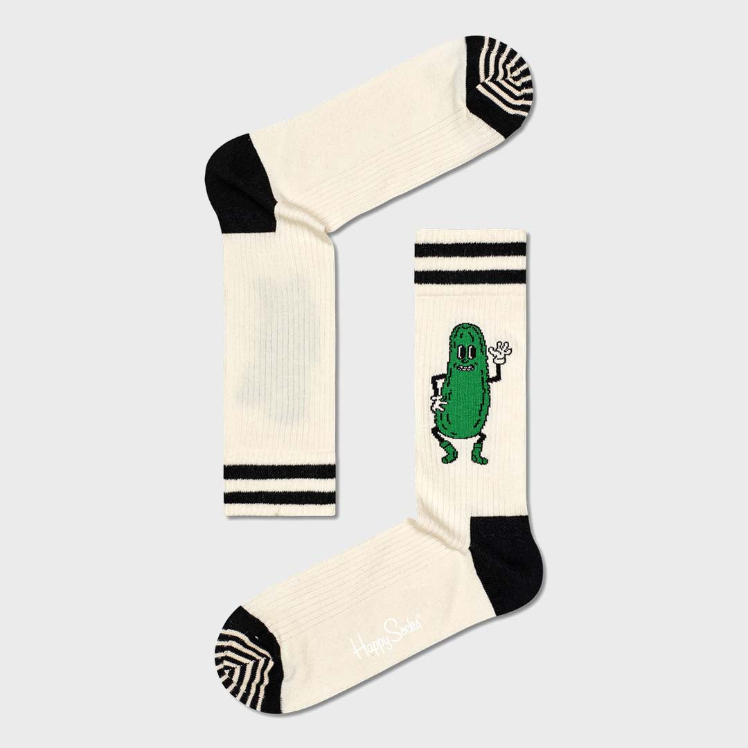 PICKLES SOCK (0200) | BLACK / OFF WHITE