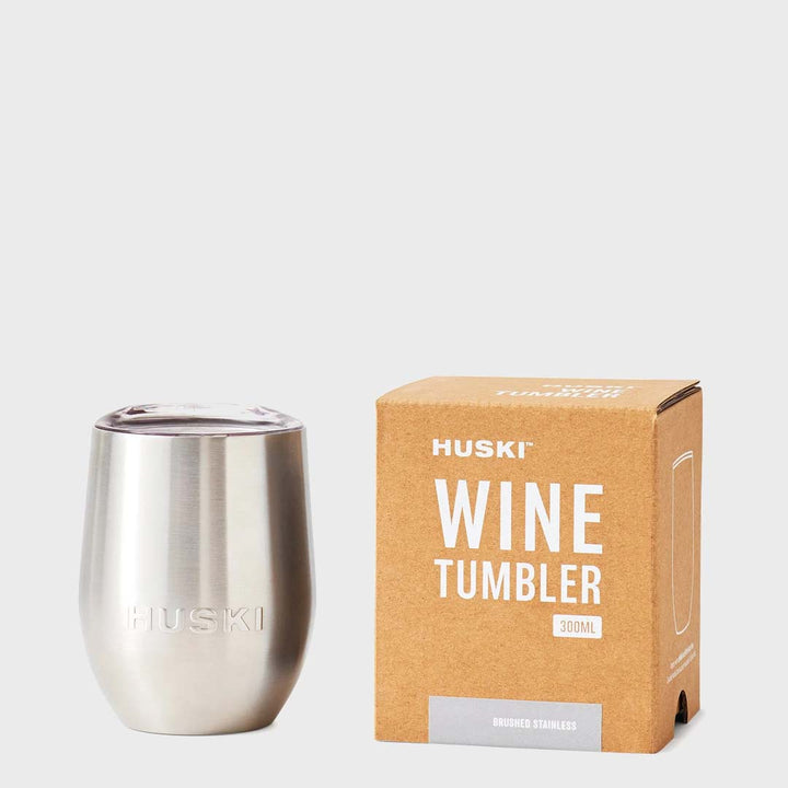 WINE TUMBLER | BRUSHED STEEL