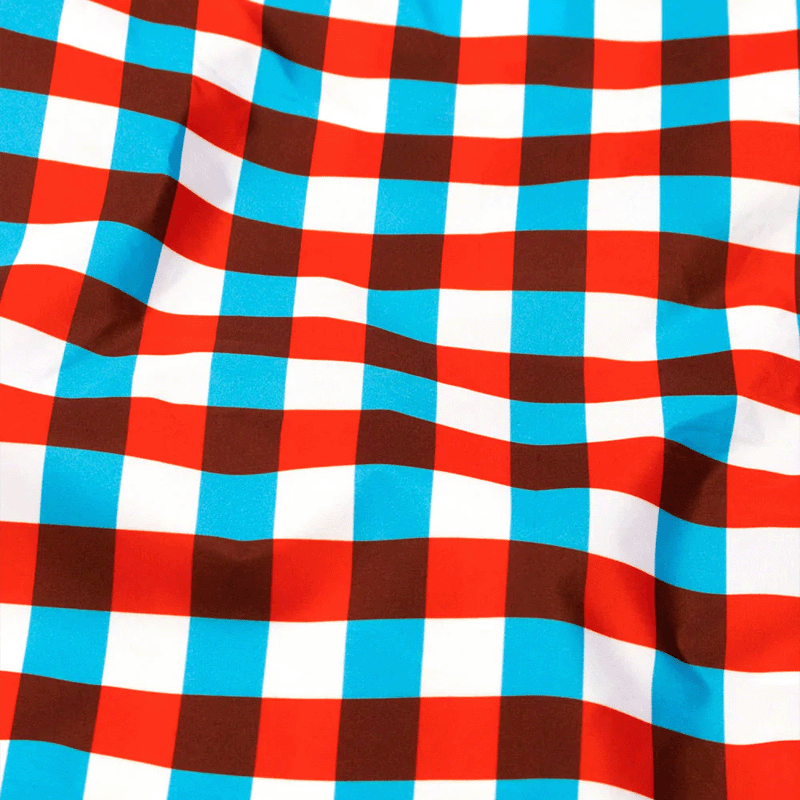 REUSABLE BAG - TRICOLOUR GINGHAM