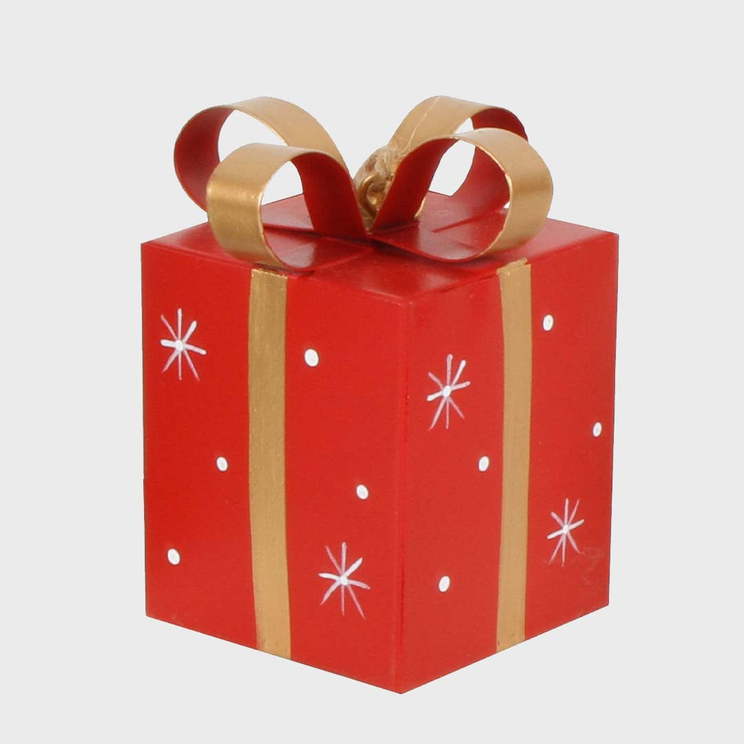 PRESENT TREE DECORATIONS | RED