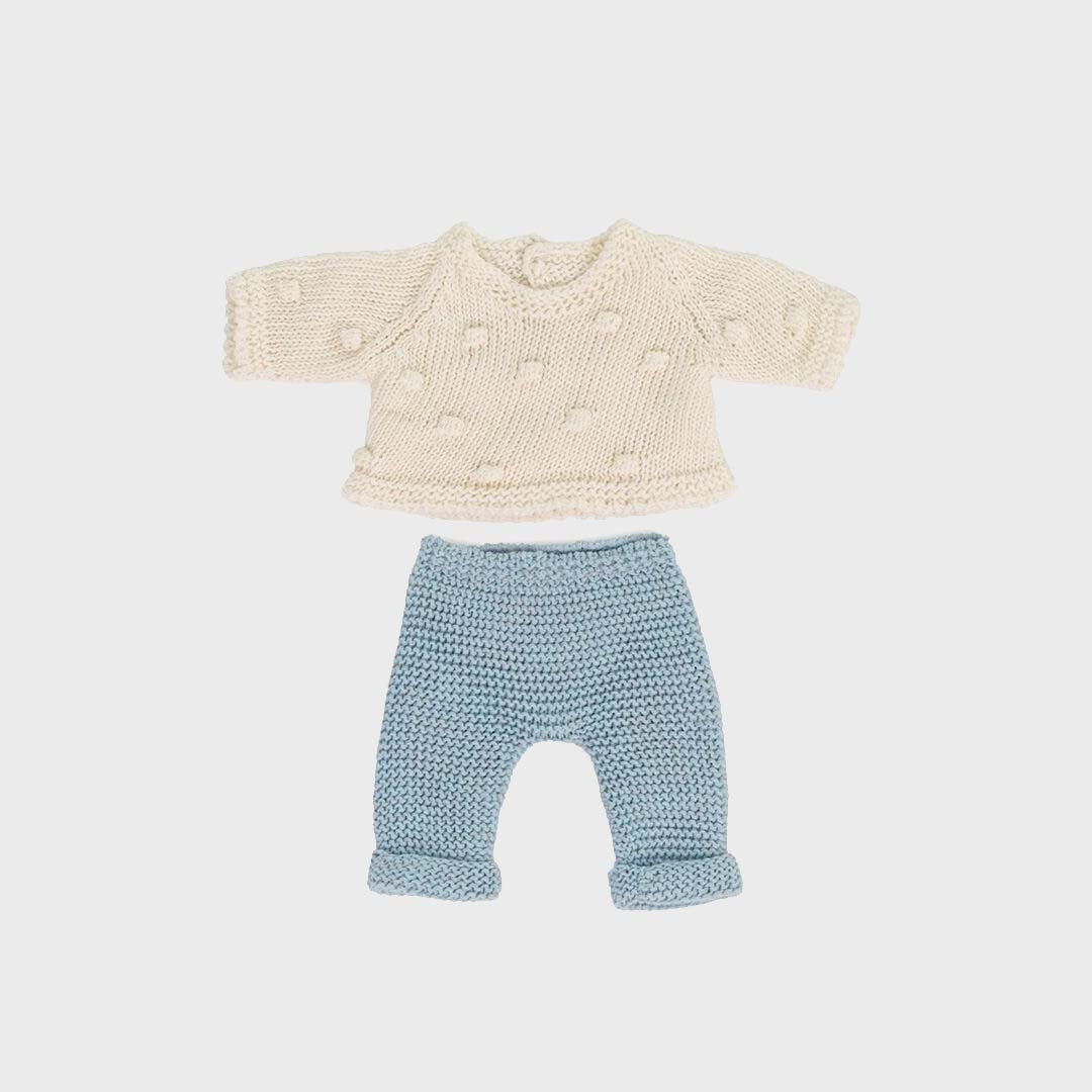 KNITTED SET SWEATER & TROUSERS