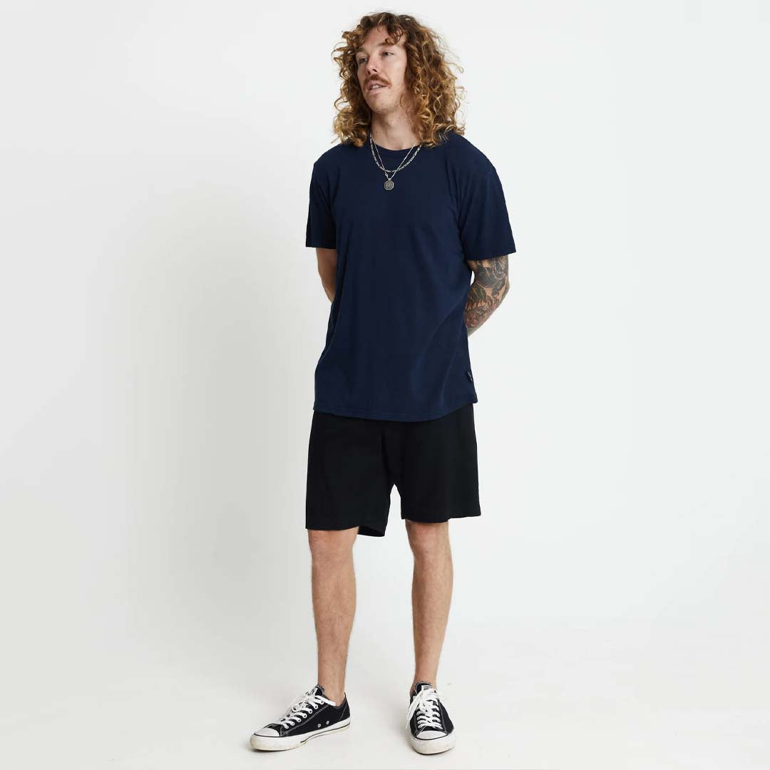 HEMP TEE | NAVY