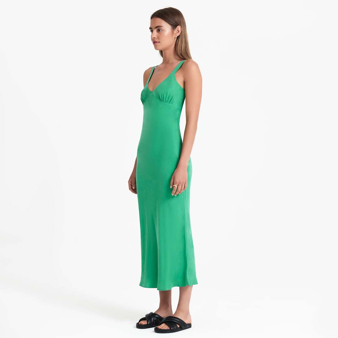 ARIANNE CUPRO SLIP DRESS