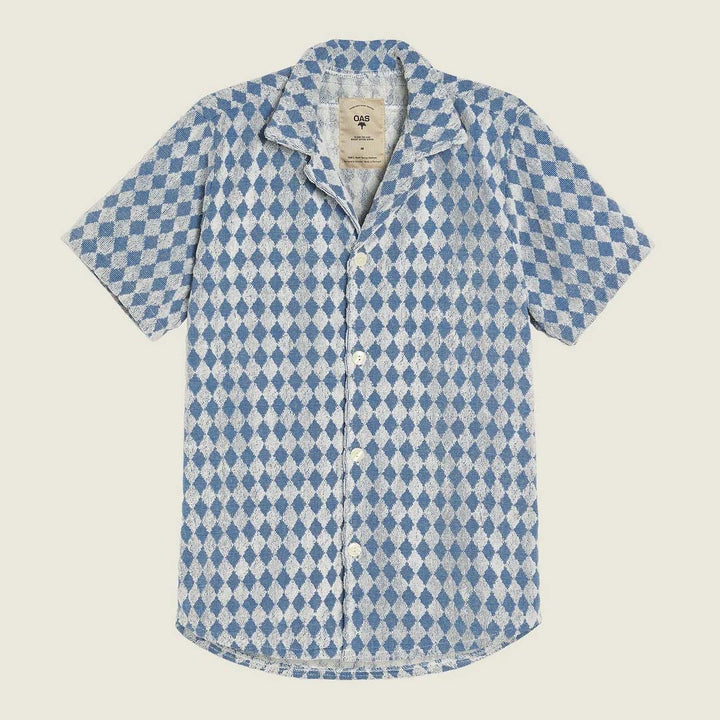 CUBA TERRY SHIRT | NAVY DIAMOND