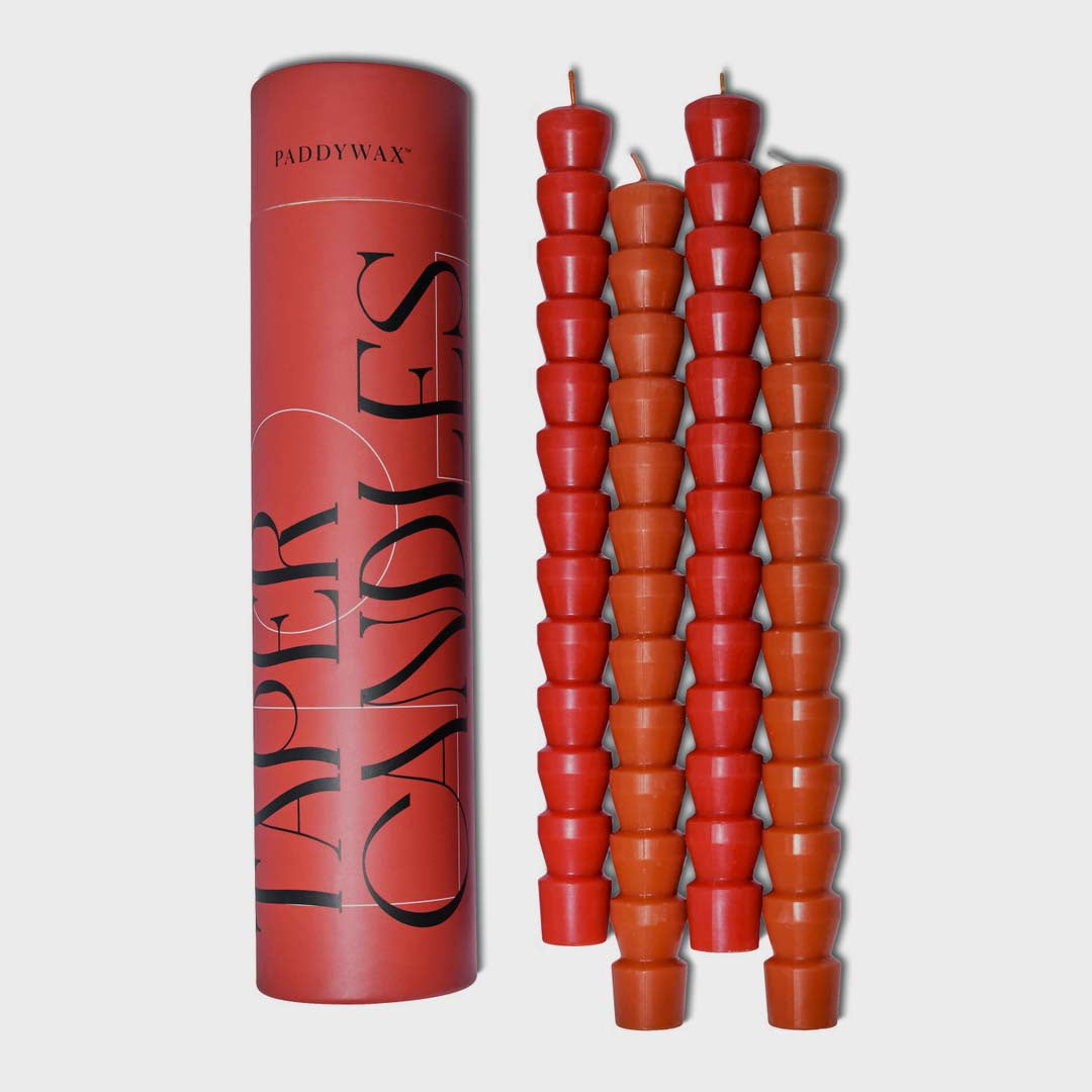 TAPER CANDLE SET | RED & TERRACOTTA