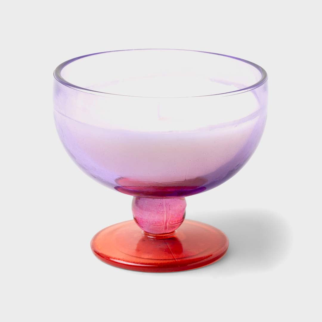 TINTED GLASS GOBLET CANDLE - PEPPER & PLUM