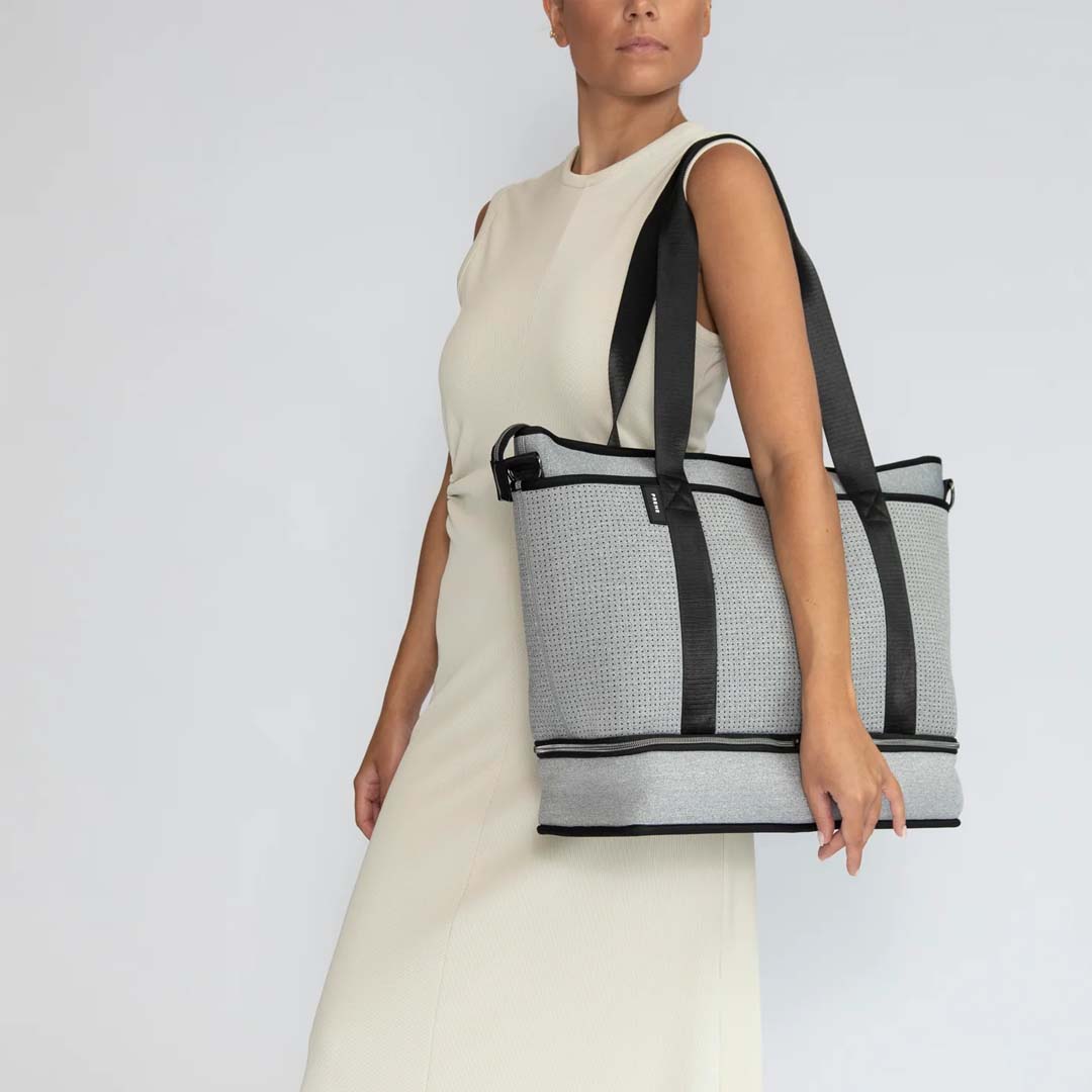 THE SATURDAY BAG - LIGHT GREY MARLE