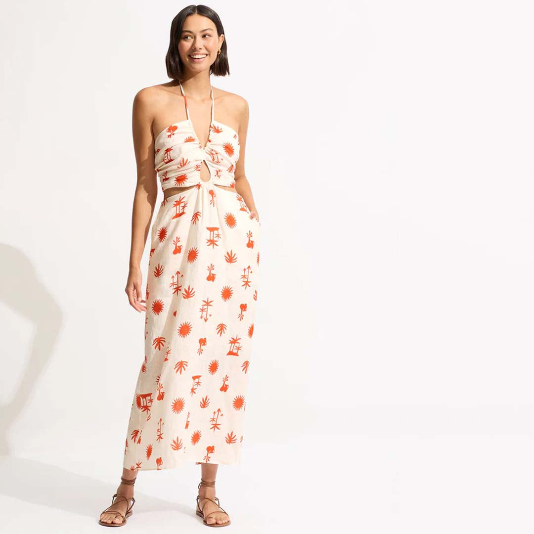 LA PALMA MAXI DRESS | TAMARILLO