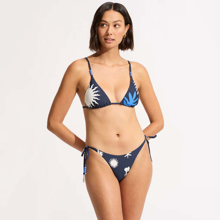 LA PALMA TIE SIDE RIO BIKINI BOTTOM | TRUE NAVY