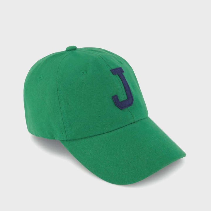 GREEN COLLEGE LETTER CAP | J