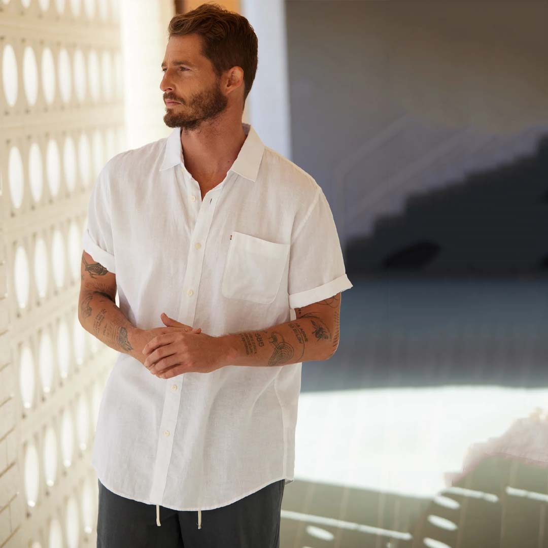 HAMPTON SS LINEN SHIRT