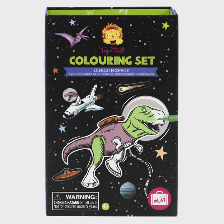COLOURING SET - DINOS IN SPACE