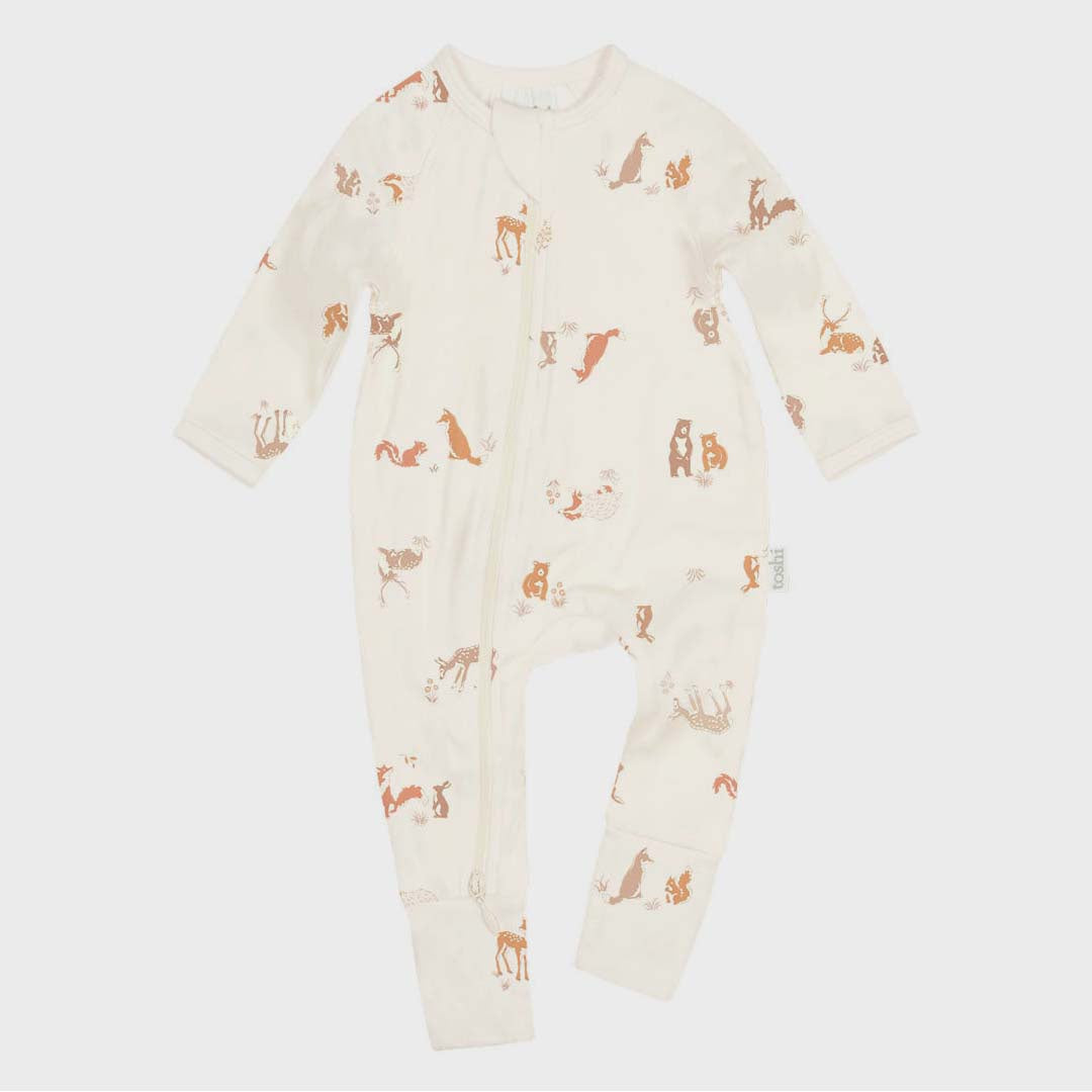 CLASSIC L/S ONESIE | ENCHANTED FOREST FEATHER